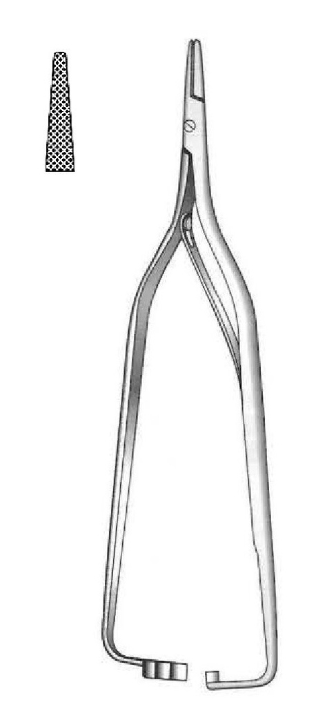 Porta agujas Arruga - longitud = 16 cm / 6-1/4&quot;, recta