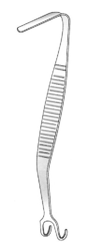 Instrumento de rinoplastia Aufricht - longitud = 13,5 cm / 5-1/4&quot;, hoja = 60 x 6,5 mm, desafilado